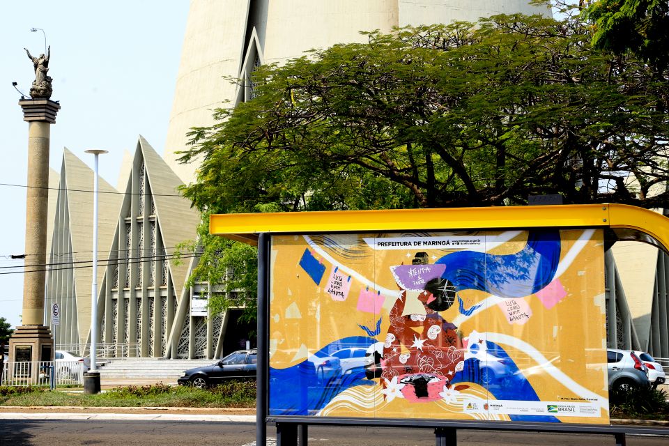 Semuc valoriza arte local e instala painéis de artistas em pontos estratégicos de Maringá
