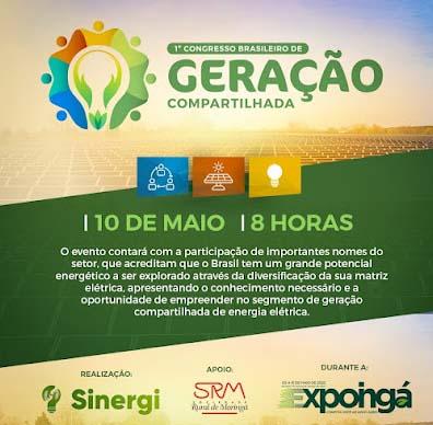Expoingá vai sediar 1º Congresso Brasileiro de Energia Compartilhada