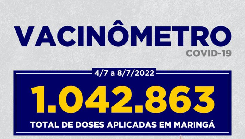 Vacinômetro em Maringá – 04.07 a 08.07.2022